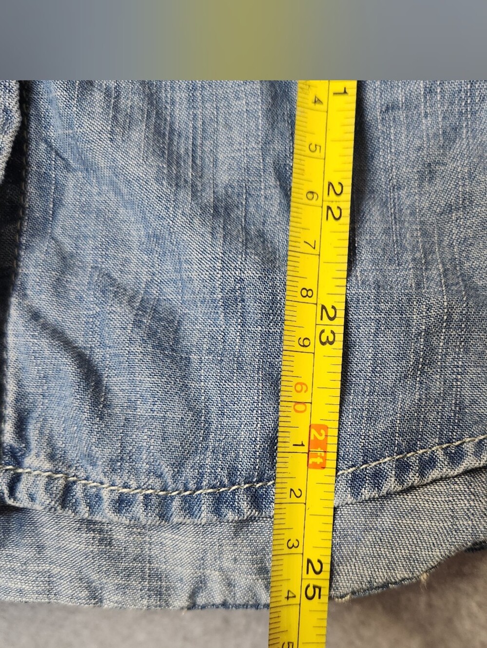 American Eagle Womens Light Blue Denim Button-Up Shirt Size XS - Picture 11 of 12